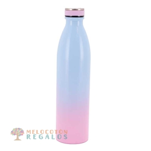 Vista frontal de botella térmica de 1000 ml Lyric Tandem Sportandem