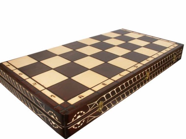 tablero de ajedrez de madera plegable 1