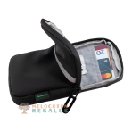 Vista interior de bandolera portadocumentos waterproof de una cremallera.