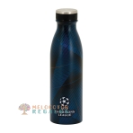 Vista frontal de botella térmica Champions color azul de 500 ml.