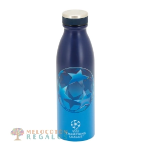 Vista frontal de botella térmica.