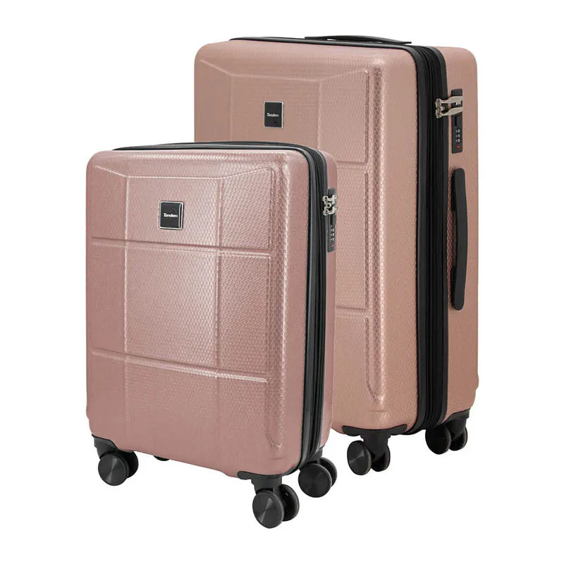 juego-de-dos-maletas-abs-expandible-tandem Vista frontal de juego de dos maletas extensibles.