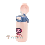 Vista frontal de botella térmica robot.