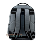 Vista trasera de mochila triple cuerpo.