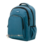 Vista frontal de mochila doble cuerpo.