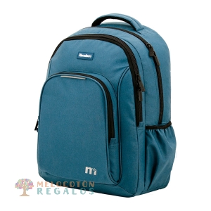 Vista frontal de mochila doble cuerpo.