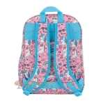 Vista trasera de mochila de primaria.