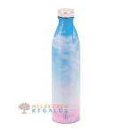 Vista frontal de botella térmica de acero inoxidable de 1000 ml.