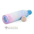 Vista de detalles de botella térmica de acero inoxidable de 1000 ml.