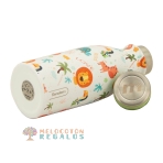 Vista de detalles de botella térmica de acero inoxidable de 350 ml.