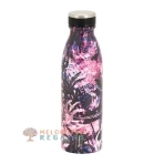 Vista frontal de botella térmica de acero inoxidable de 1000 ml.