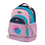 Vista frontal de mochila de carro desmontable.