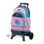 Vista frontal de carro compacto desmontable.