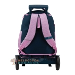 Vista trasera de carro compacto desmontable.