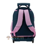 Vista trasera de carro compacto desmontable.