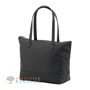 Vista frontal de bolso shopping, universidad resistente al agua.