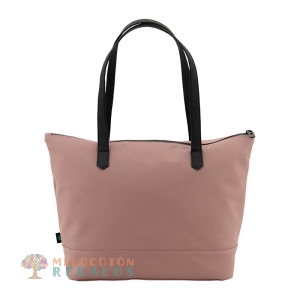 Vista trasera de bolso shopping, universidad resistente al agua.