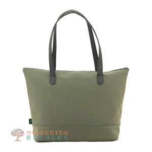 Vista trasera de bolso shopping, universidad resistente al agua.