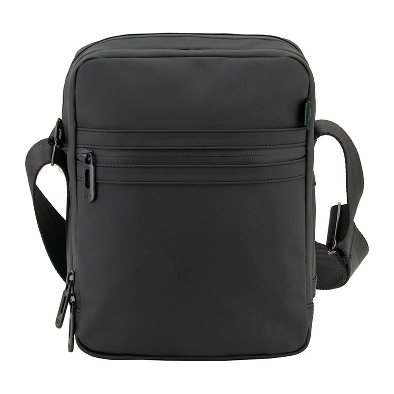 bandolera-bolso-hombre-waterproof (2) Vista frontal de bandolera resistente al agua de hombre.