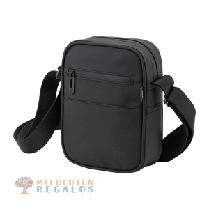 Vista trasera de bandolera resistente al agua de hombre.