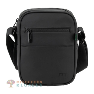 Vista trasera de bandolera resistente al agua de hombre.