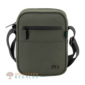 Vista trasera de bandolera resistente al agua de hombre.