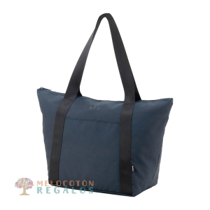 Vista frontal de bolso shopping, universidad resistente al agua.