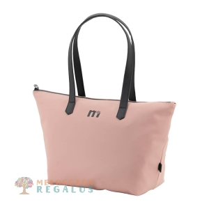 Vista frontal de bolso shopping, universidad resistente al agua.