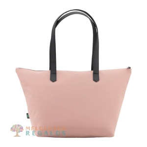 Vista trasera de bolso shopping, universidad resistente al agua.