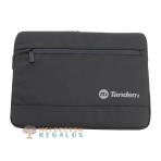 Vista frontal de funda de ordenador resistente al agua.