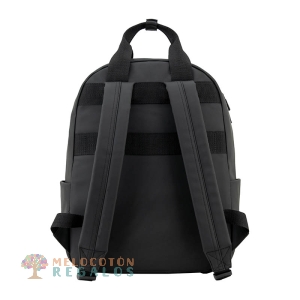 Vista trasera de mochila bolso resistente al agua.