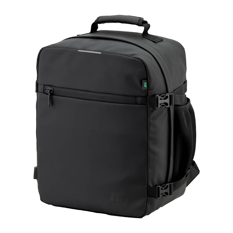 mochila-de-cabina-resistente-al-agua (1) Vista frontal de mochila de cabina de viaje.