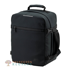 Vista frontal de mochila de cabina de viaje.