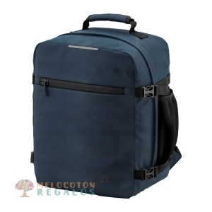 Vista frontal de mochila de cabina de viaje.