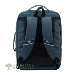 Vista trasera de mochila ejecutivo universidad.