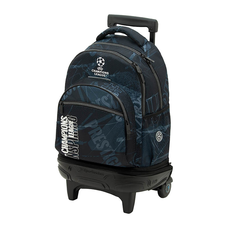 mochila-con-carro-champions (12) Vista frontal de mochila con carro desmontable.