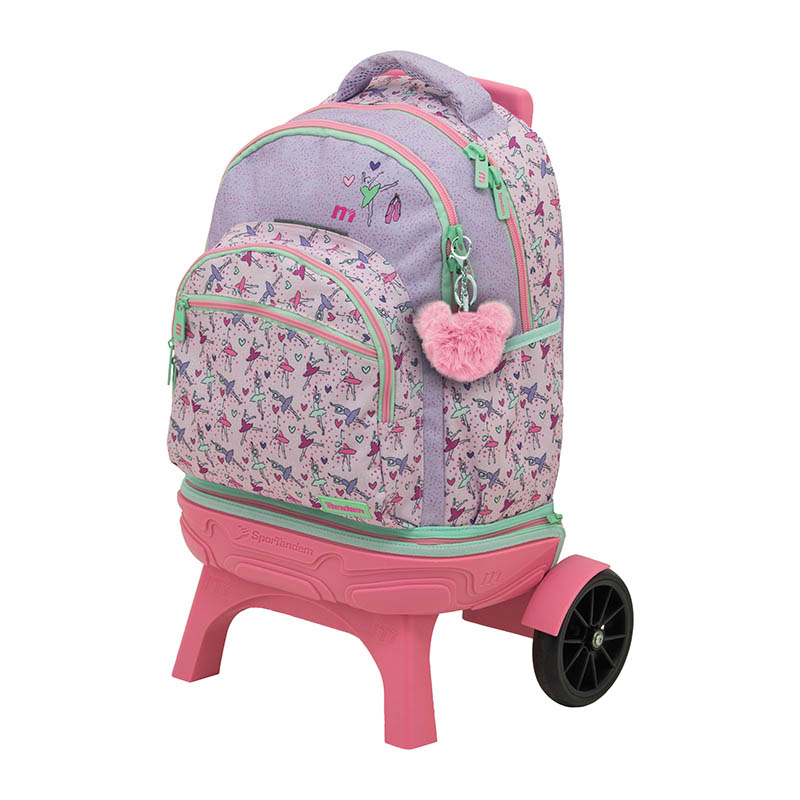 mochila-con-carro-desmontable-tandem (1) Vista frontal de mochila con carro desmontable.