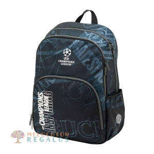 Vista frontal de mochila escolar de primaria.