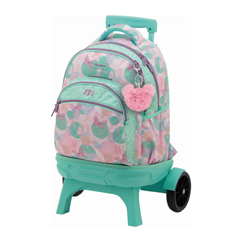 mochila-con-carro-desmontable-sportandem (1) Vista frontal de mochila con carro desmontable.