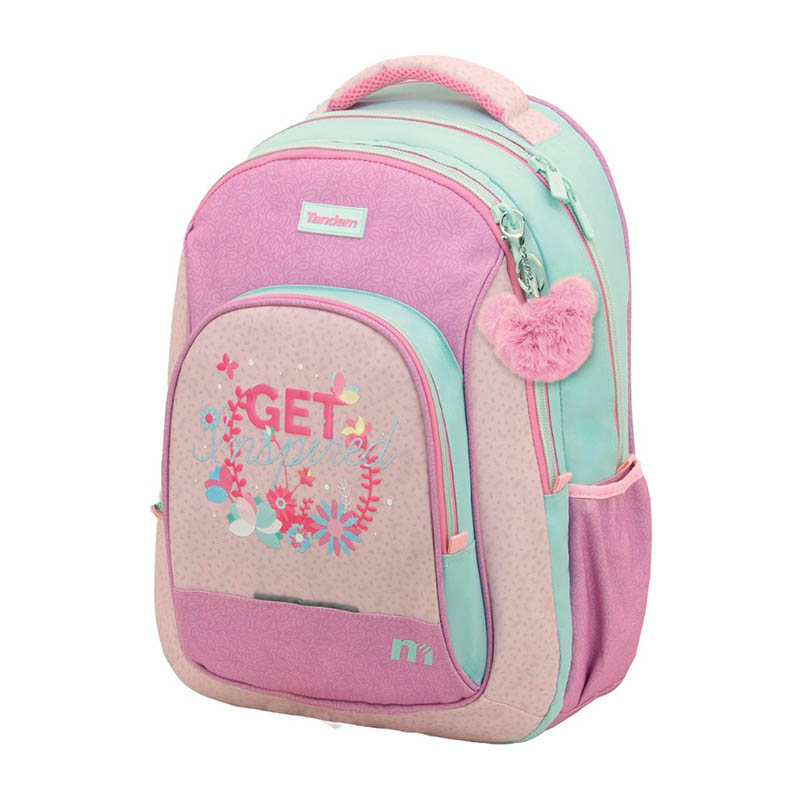 mochila-grande-doble-compartimento-tandem (1) Vista frontal de mochila doble cuerpo.