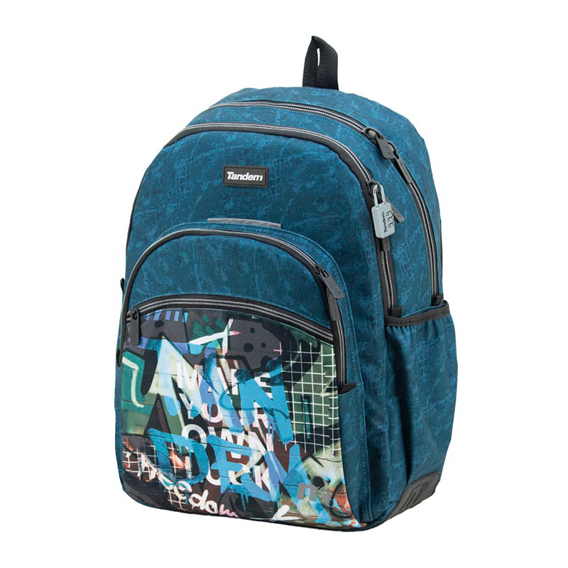 mochila-reforzada-secundaria (1) Vista frontal de mochila doble cuerpo.